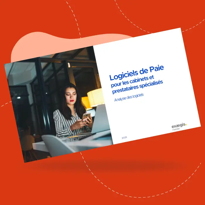 Couverture de l’étude Exaegis Markess 2025 sur les logiciels de paie pour les experts-comptables et prestataires RH