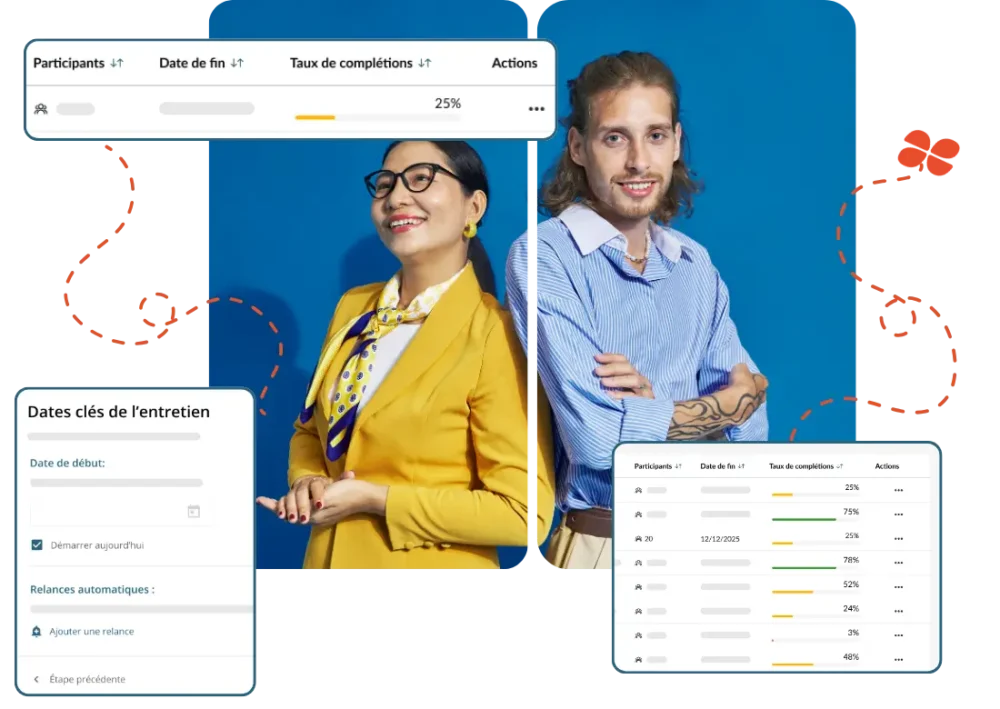 Programmez aisément vos entretiens. Définissez les échéances à l’avance