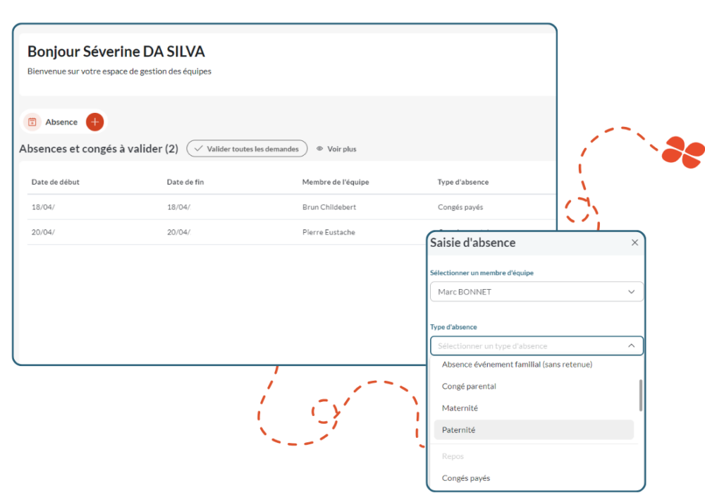 Paramétrez chaque aspect de la gestion des absences, tout en respectant les règles légales et en garantissant une expérience transparente pour vos employés pour qu’il s’adapte parfaitement à l’entreprise.