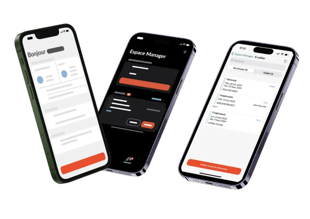 Interface My Silae web et mobile pour collaboration RH : congés, télétravail, bulletins et EVP