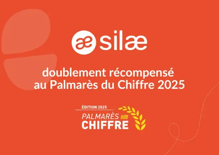 Double récompense Silae au Palmarès du Chiffre 2025 : Or en catégories Logiciels SIRH et Logiciels Social.