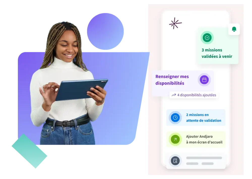 Enrichissez en continu vos viviers de candidats grâce à notre module de sourcing et fidélisez-les en leur proposant des missions régulières depuis le site mobile.​